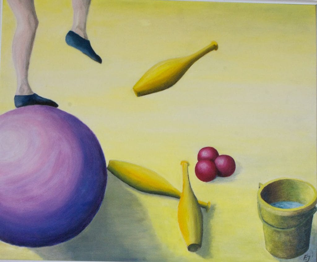 Circus II, olieverf 60x50cm
