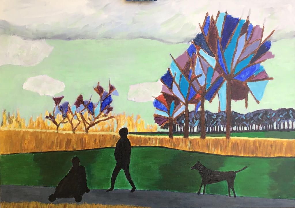 Noord Aa, acryl 70x50cm