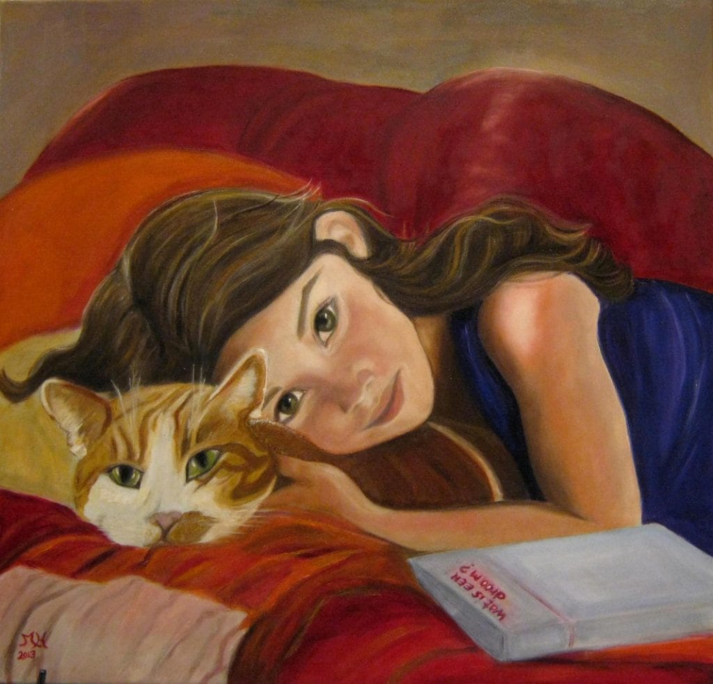Sterre en Joep Olieverf op doek 60x60cm