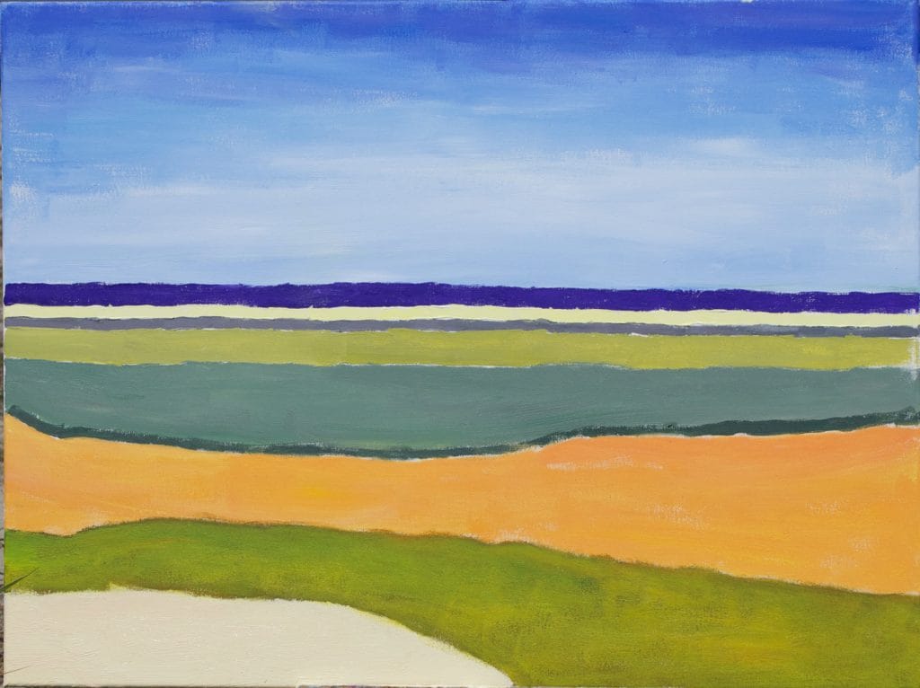 Strand Schiermonnikoog acryl 80x60cm