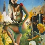olieverf_paneel - the revelation of bettie page olieverf op paneel 85 x 120 notk