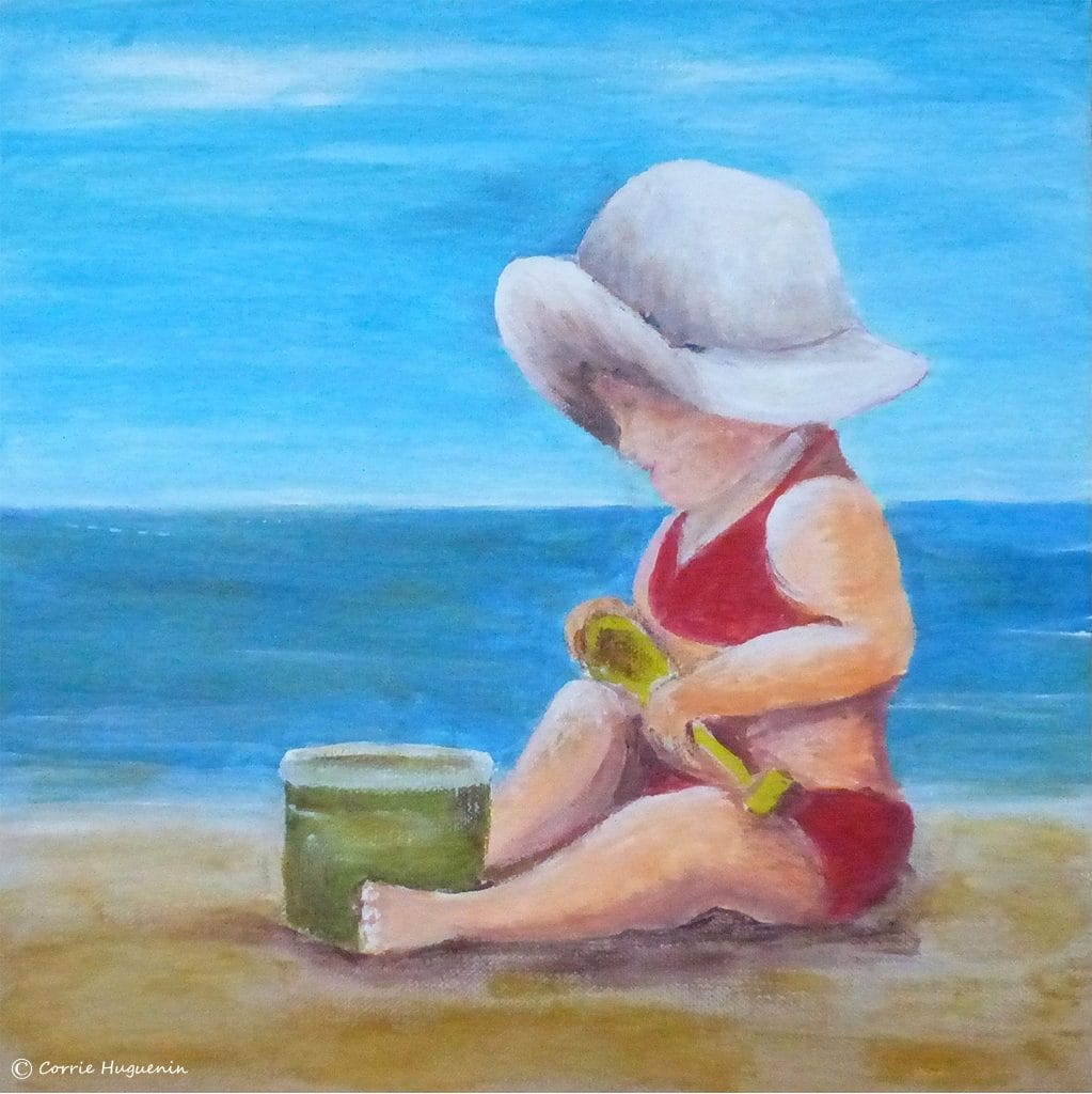 Meisje aan het  strand
